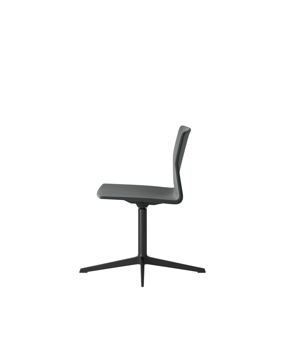 OCEE&FOUR – Chairs – FourCast 2 Lounge – Plastic shell - Fully Upholstered - 4-star Base - Return - Packshot Image 5