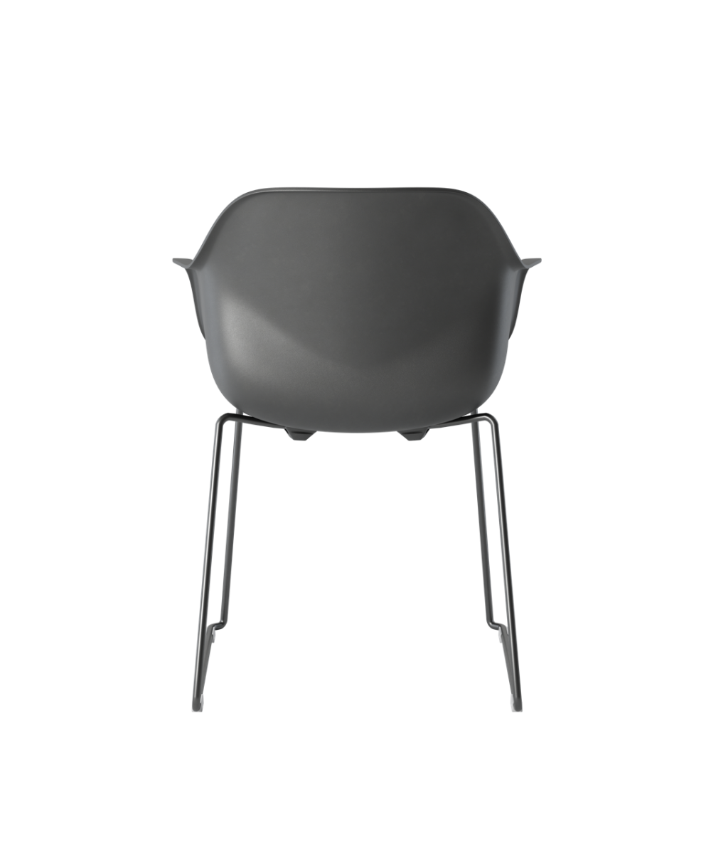 OCEE&FOUR – Chairs – FourMe 88 – Plastic shell - Skid Frame - Packshot Image 3 Large