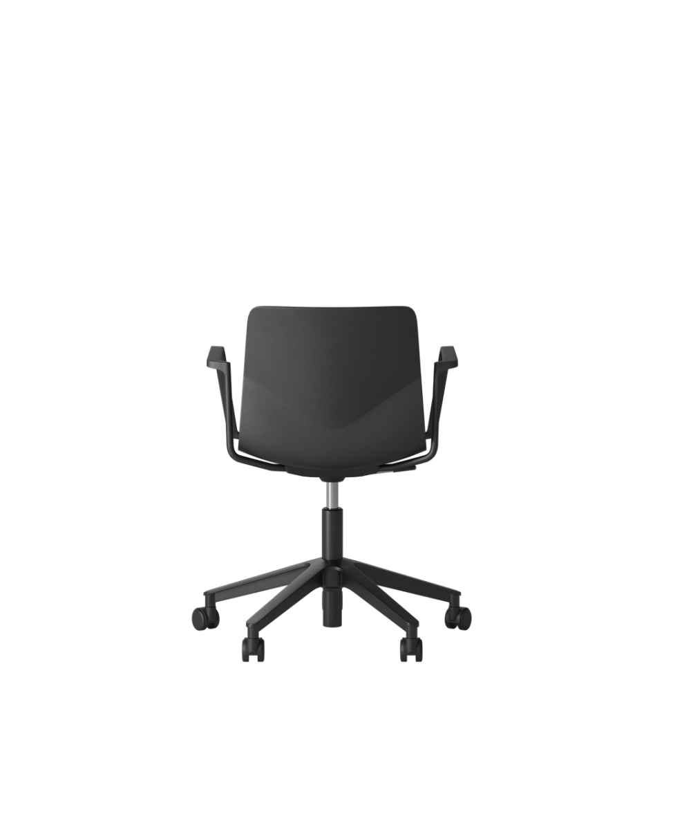 OCEE&FOUR – Chairs – FourSure 66 – Seat Pad - Castors - Gas Lift - Free Float - Loop Armrest - Packshot Image 3 Large
