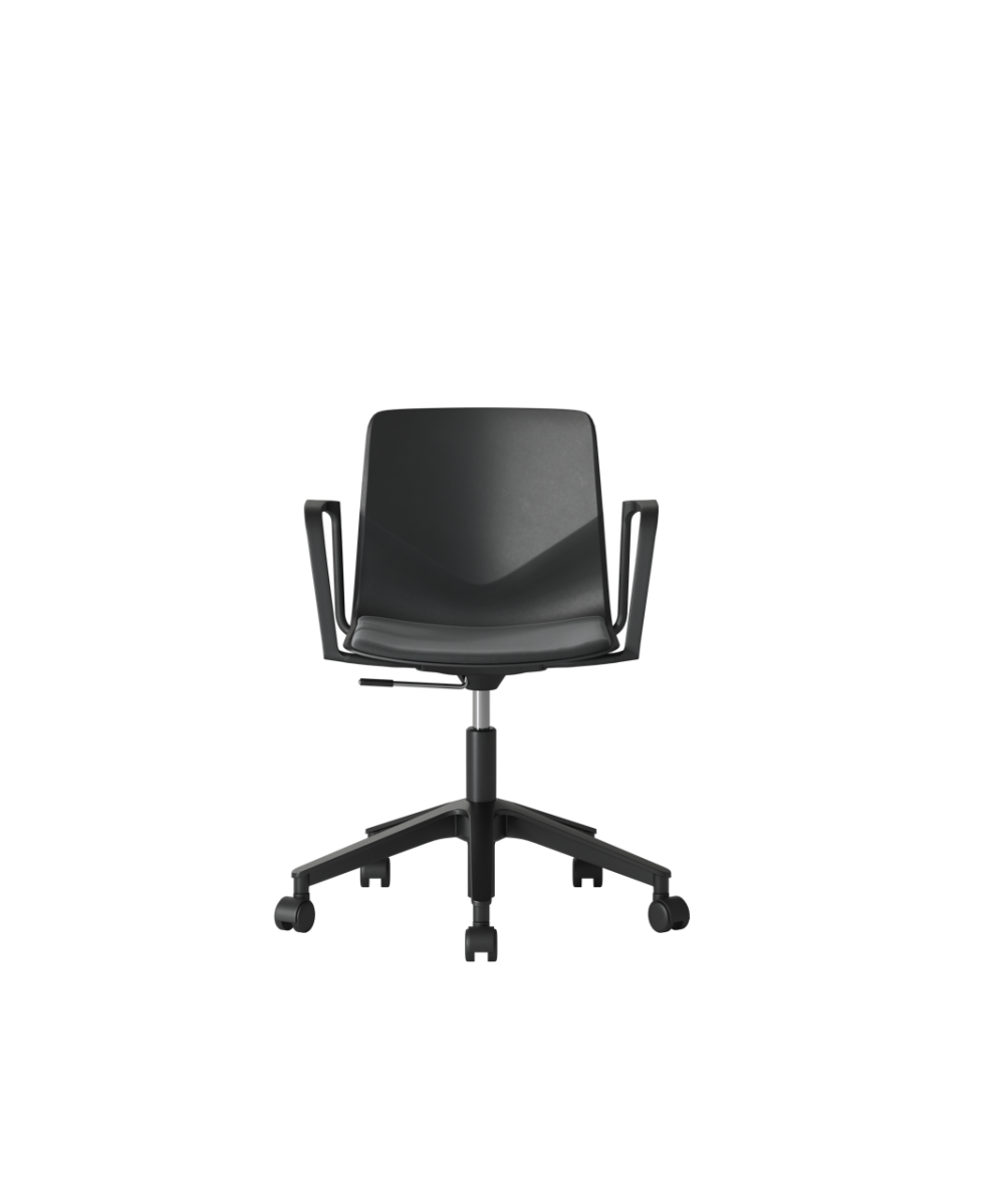 OCEE&FOUR – Chairs – FourSure 66 – Seat Pad - Castors - Gas Lift - Free Float - Loop Armrest - Packshot Image 5 Large