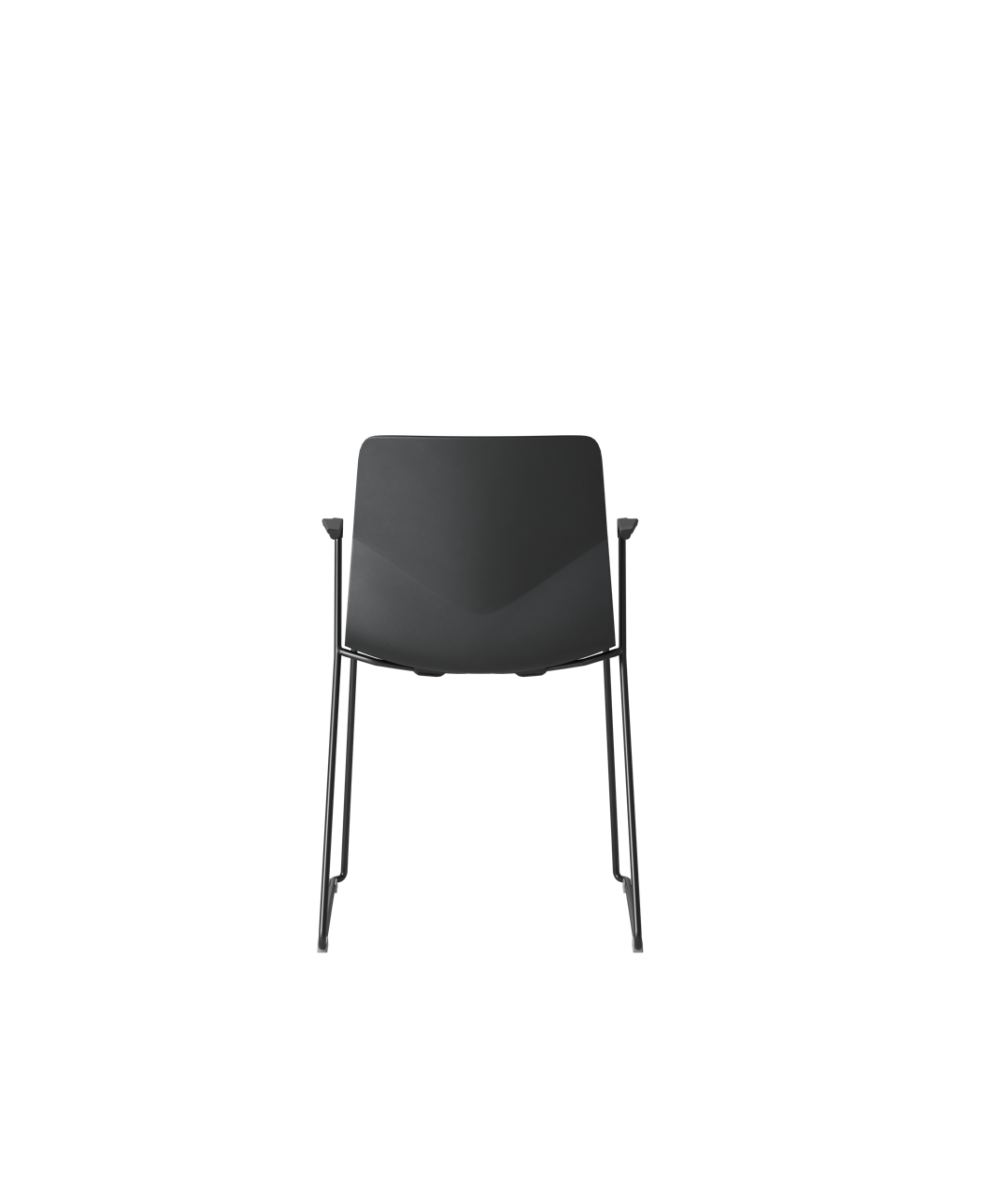OCEE&FOUR – Chairs – FourSure 88 – Plastic shell - Armrest - Skid frame - Packshot Image 1 Large