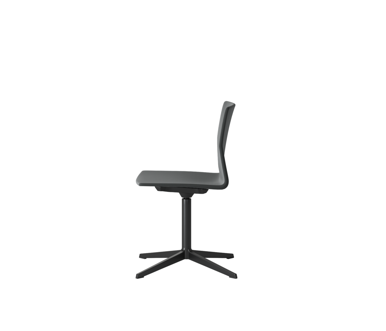 OCEE&FOUR – Chairs – FourCast 2 Evo – Plastic shell - Fully Upholstered - Aluminium Frame - Swivel Frame - Packshot Image 2