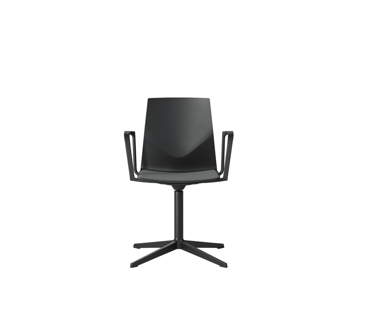 OCEE&FOUR – Chairs – FourCast 2 Evo – Plastic shell - Loop Armrest - Seat Pad - Aluminium Frame - Swivel Frame - Packshot Image 5