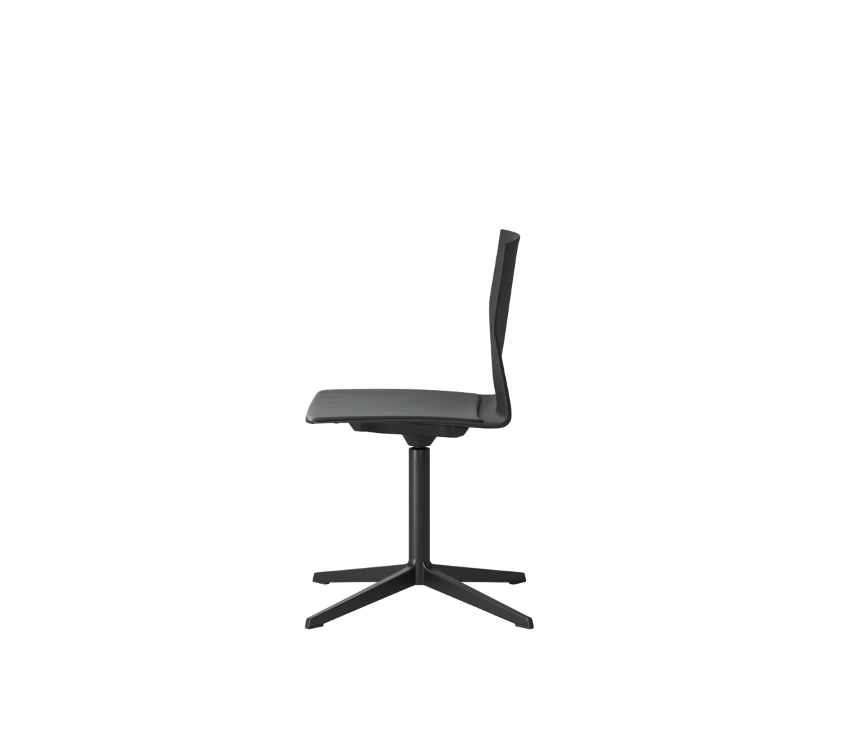 OCEE&FOUR – Chairs – FourCast 2 Evo – Plastic shell - Seat Pad - Aluminium Frame - Swivel Frame - Packshot Image 2