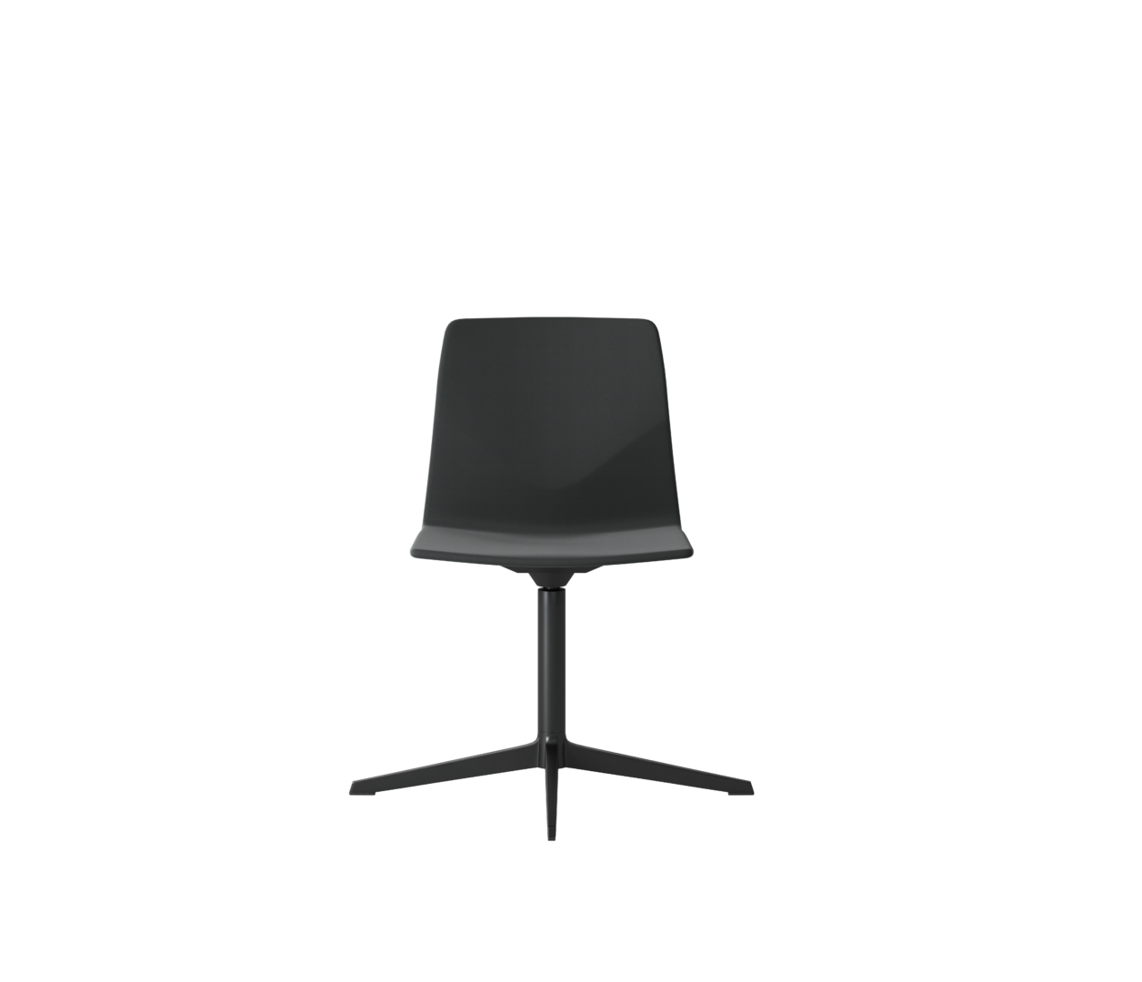 OCEE&FOUR – Chairs – FourCast 2 Lounge – Plastic shell - Fully Upholstered - 4-star Base - Return - Packshot Image 2