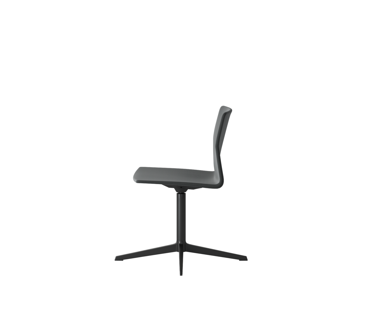 OCEE&FOUR – Chairs – FourCast 2 Lounge – Plastic shell - Fully Upholstered - 4-star Base - Return - Packshot Image 5