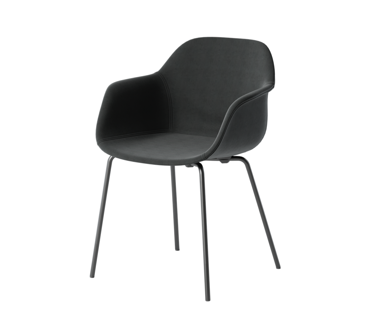 OCEE&FOUR – Chairs – FourMe 44 – Plastic Shell - Fully Upholstered - Packshot Image 1 Large