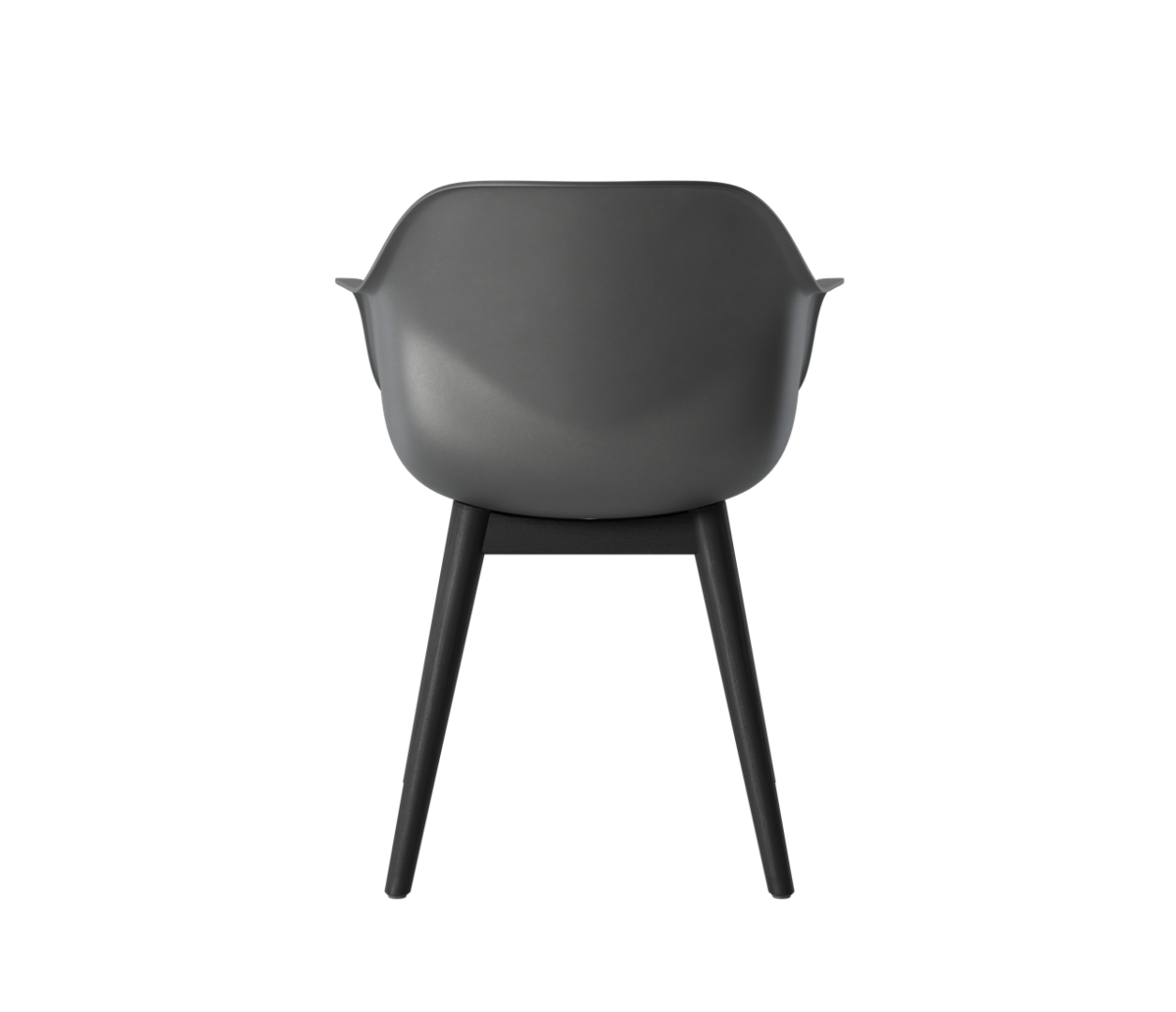 OCEE&FOUR – Chairs – FourMe 44 – Plastic shell - Black Oak Frame - Packshot Image 2 Large