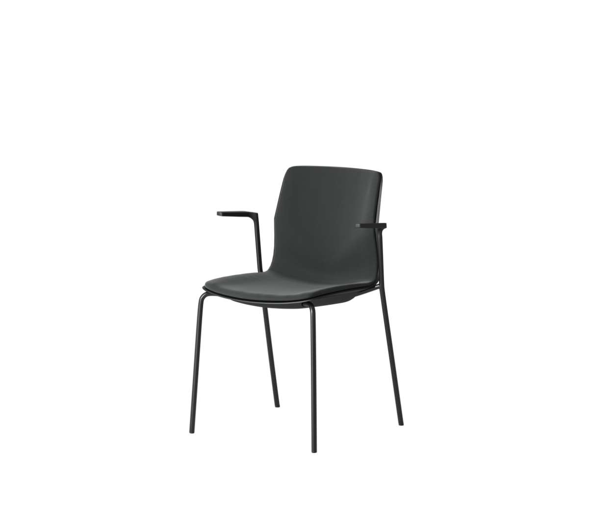 OCEE&FOUR – Chairs – FourSure 44 – Plastic Shell - Inner Upholstery - Armrest - Packshot Image 1 Large