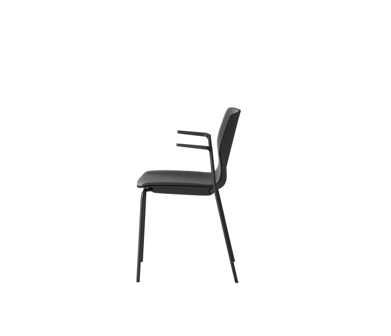 OCEE&FOUR – Chairs – FourSure 44 – Plastic Shell - Inner Upholstery - Armrest - Packshot Image 3 Large