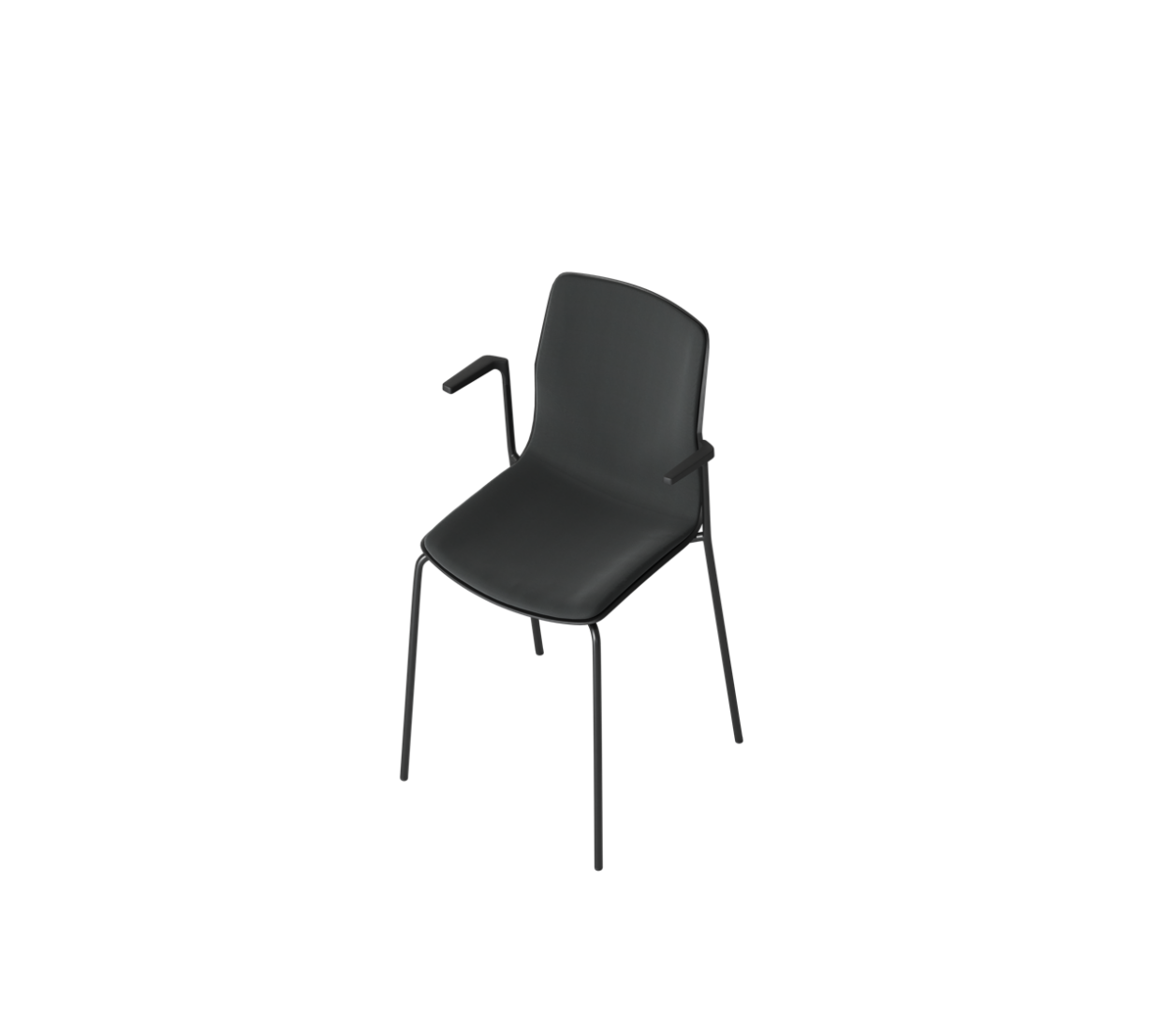 OCEE&FOUR – Chairs – FourSure 44 – Plastic Shell - Inner Upholstery - Armrest - Packshot Image 4 Large