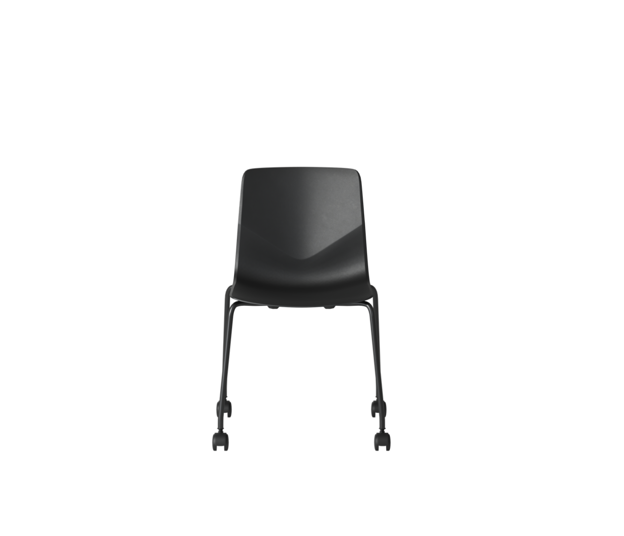 OCEE&FOUR – Chairs – FourSure 77 – Plastic shell - Castors - Packshot Image 3 Large