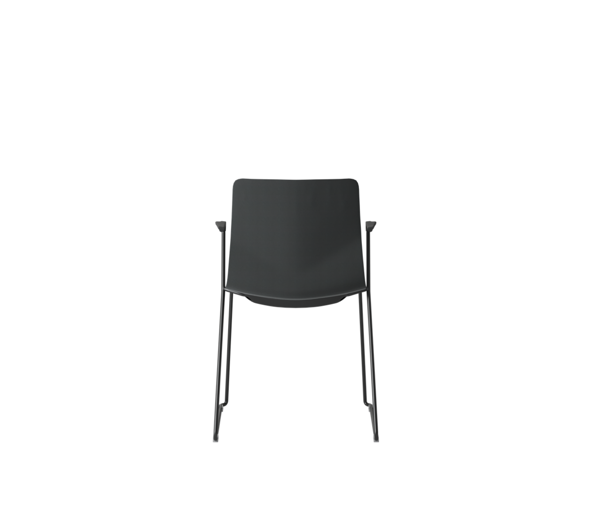 OCEE&FOUR – Chairs – FourSure 88 – Plastic shell - Fully Upholstered - Armrest - Skid frame - Packshot Image 3 Large