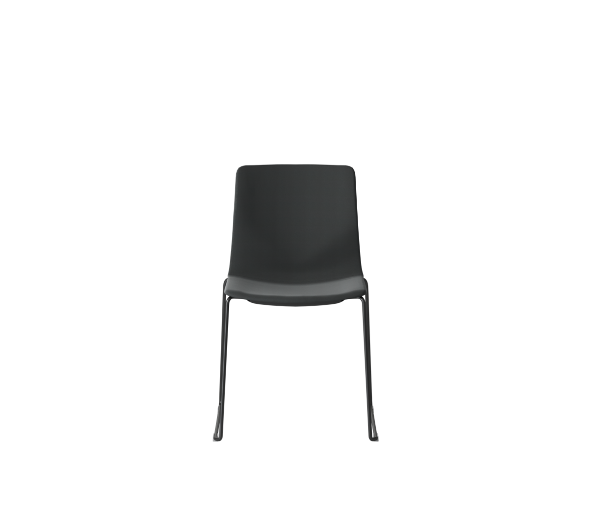 OCEE&FOUR – Chairs – FourSure 88 – Plastic shell - Fully Upholstered - Skid frame - Packshot Image 5 Large