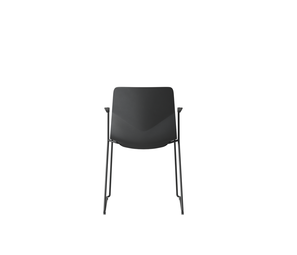 OCEE&FOUR – Chairs – FourSure 88 – Plastic shell - Inner Upholstery - Armrest - Skid frame - Packshot Image 3 Large
