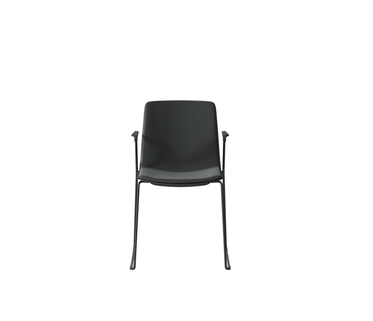 OCEE&FOUR – Chairs – FourSure 88 – Plastic shell - Inner Upholstery - Armrest - Skid frame - Packshot Image 5 Large
