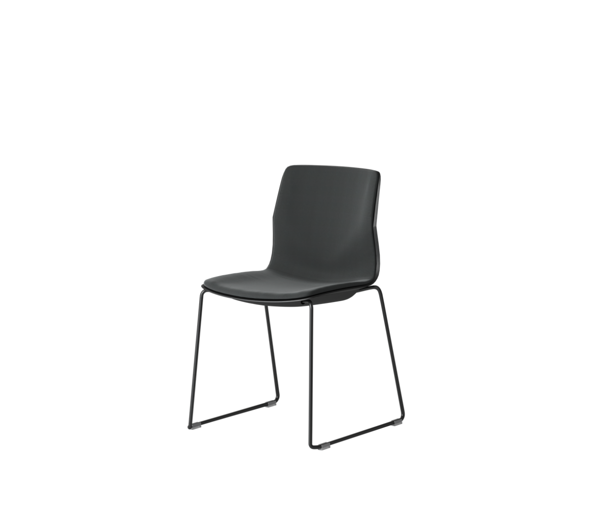 OCEE&FOUR – Chairs – FourSure 88 – Plastic shell - Inner Upholstery - Skid frame - Packshot Image 2 Large