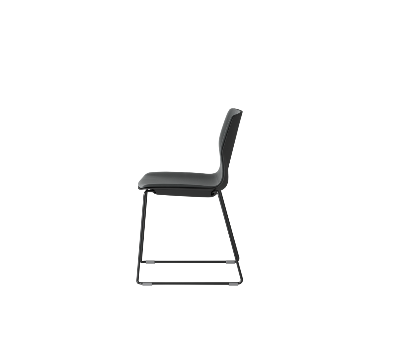 OCEE&FOUR – Chairs – FourSure 88 – Plastic shell - Inner Upholstery - Skid frame - Packshot Image 3 Large
