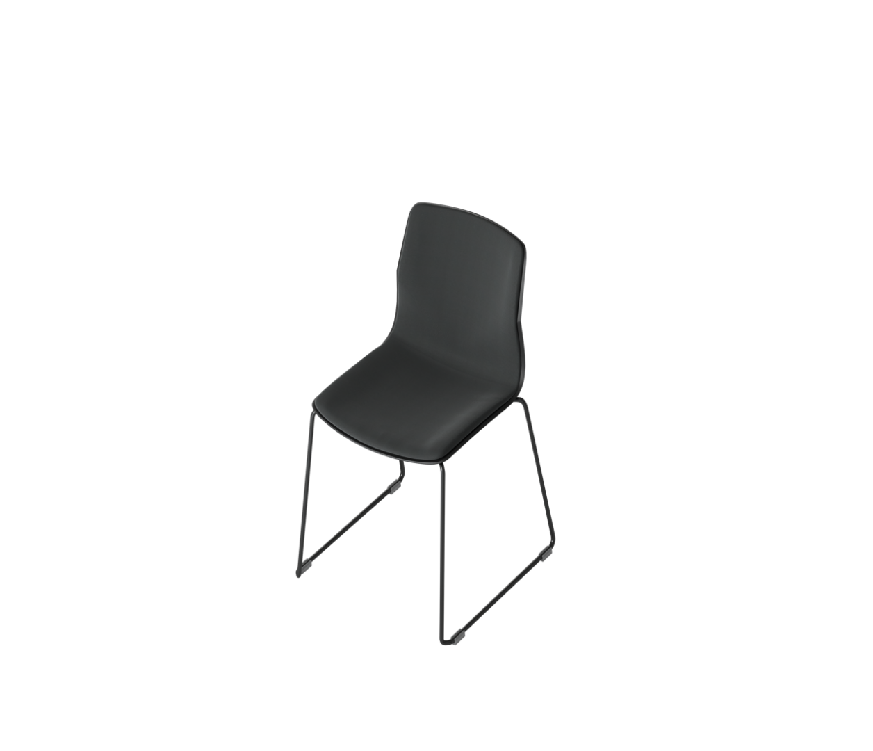 OCEE&FOUR – Chairs – FourSure 88 – Plastic shell - Inner Upholstery - Skid frame - Packshot Image 4 Large