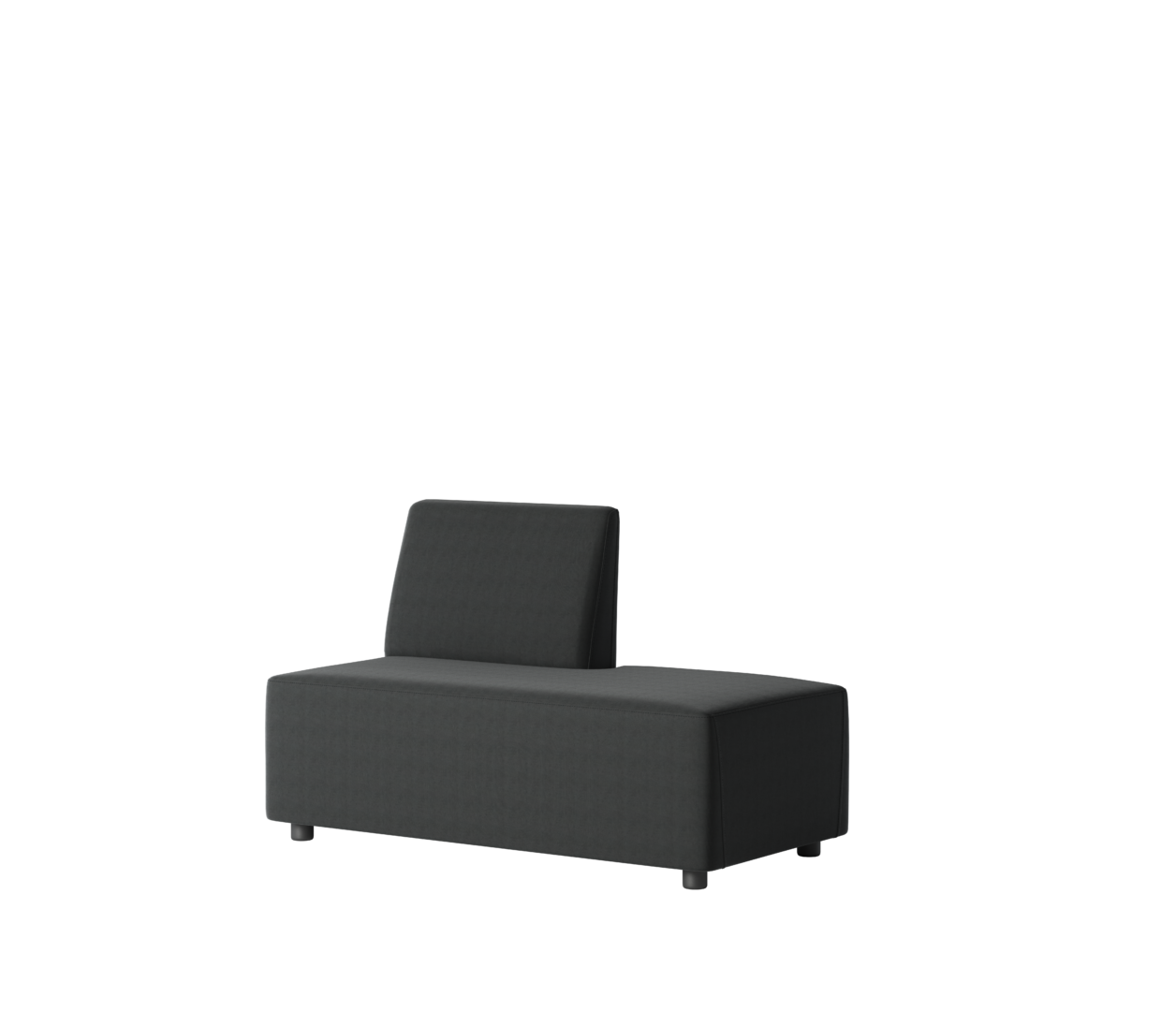 OCEE&FOUR – Soft Seating – FourLikes Sofa – Open End 1400 Left - Low Back Right - Packshot Image 1