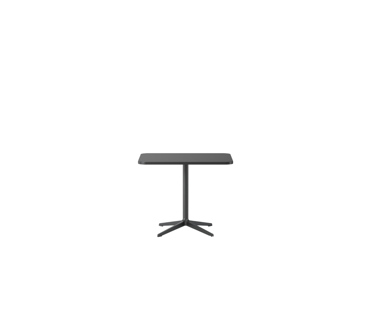 OCEE&FOUR – Tables – FourResting – Rectangular - 80x60 - Four-Star Base - 64cm - Packshot Image 1
