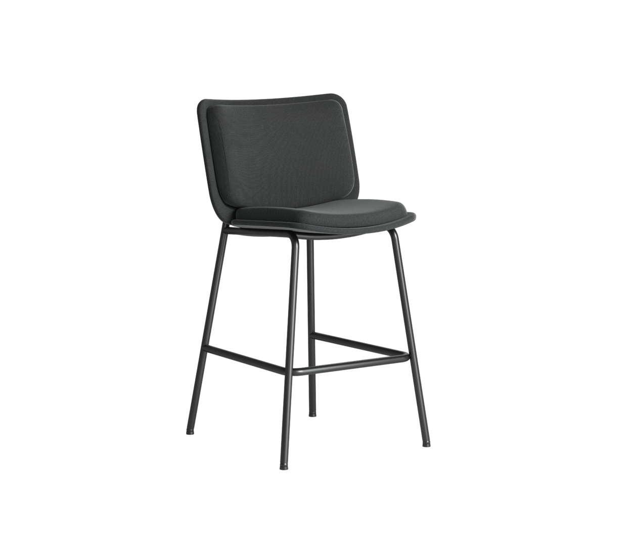 OCEE_FOUR – Stools _ Benches – FourAll Stool Fully Upholstered – Packshot Image 1